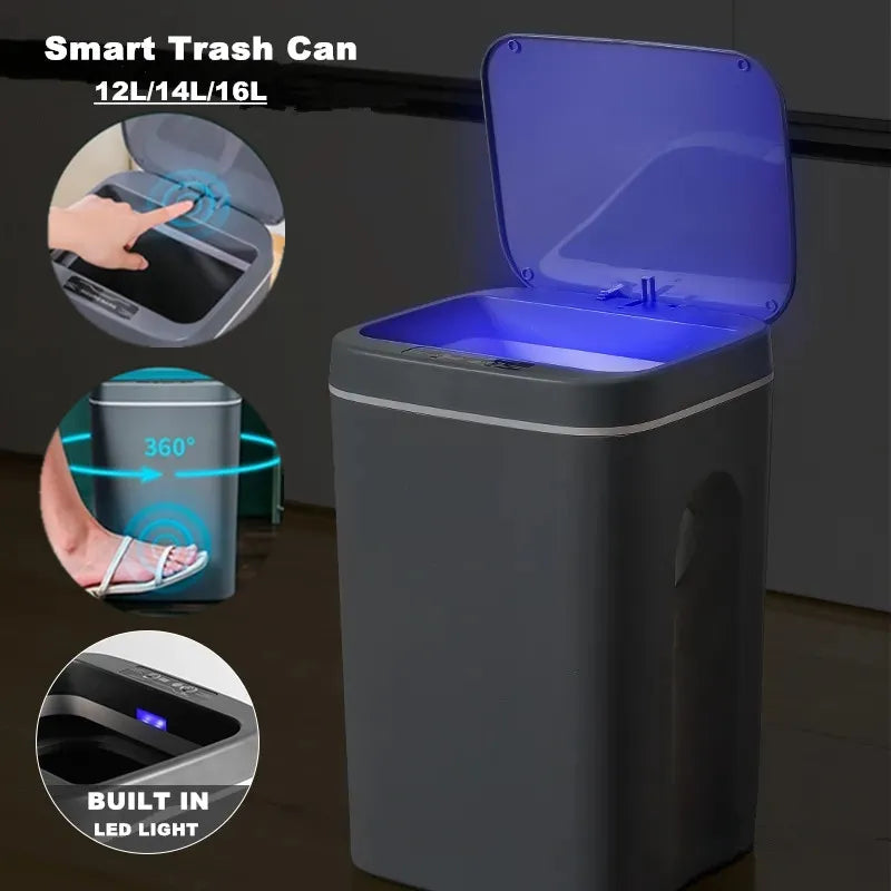 Trash Can with Intelligent Sensor